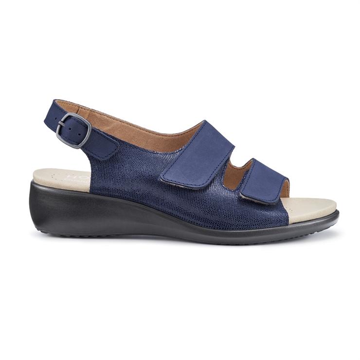 hotter Easy II Sandals Denim Navy Lizard
