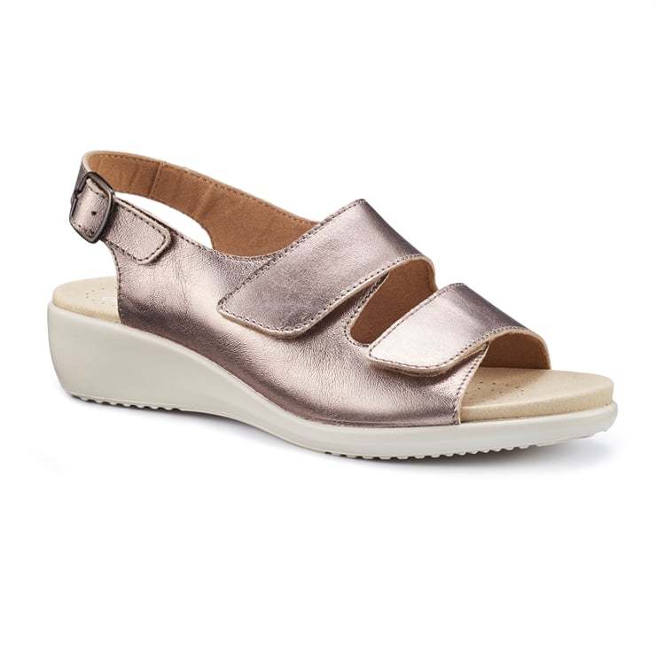 Hotter Easy II Sandals Rose Gold