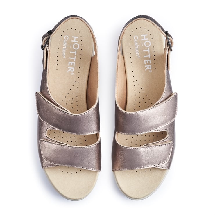 Hotter Easy II Sandals Rose Gold