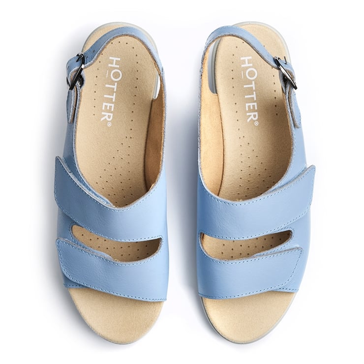 Hotter Easy II Sandals Soft Blue