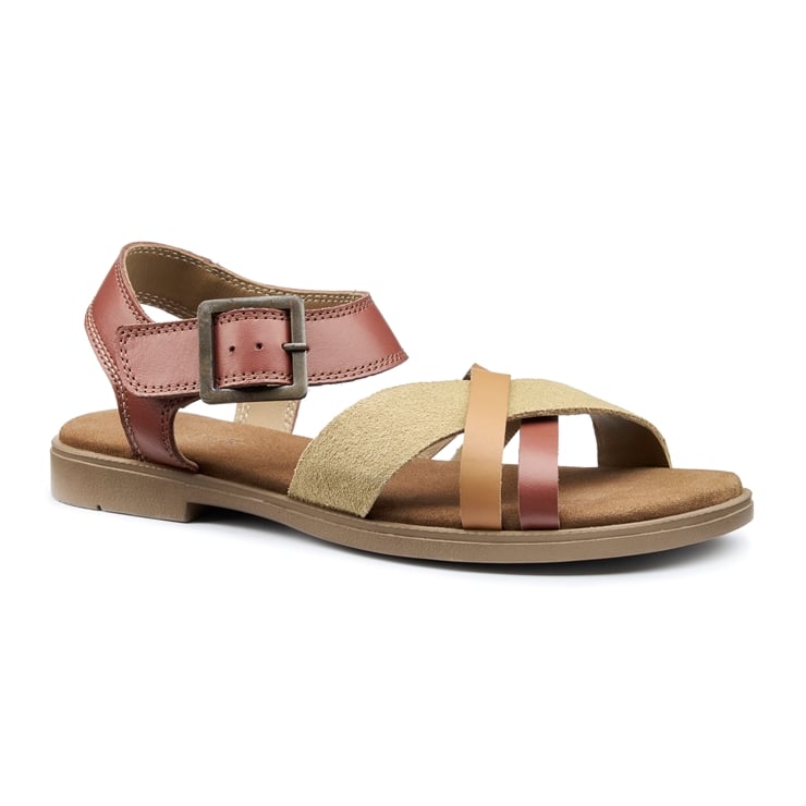Hotter Eleanor Sandals Tan Multi