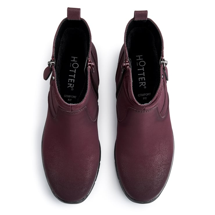 Hotter Epsom Boots Wine