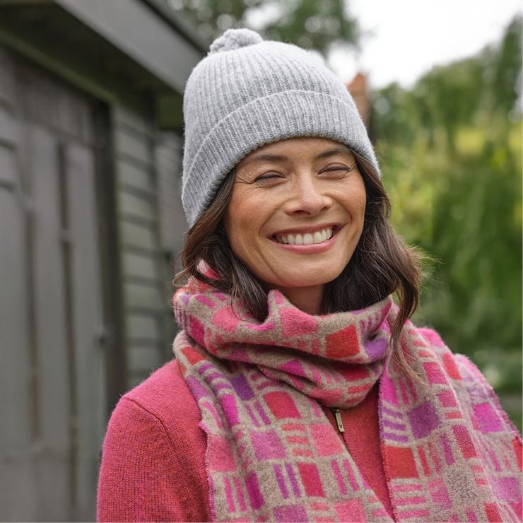 Hotter Essential Lambswool Hat Grey Marl