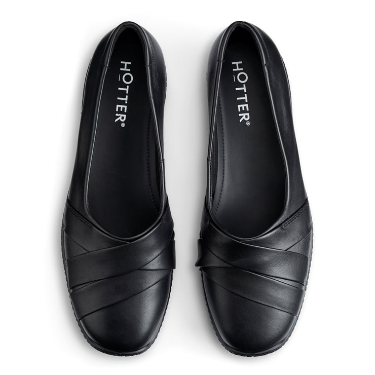 Hotter Evelyn Shoes Black