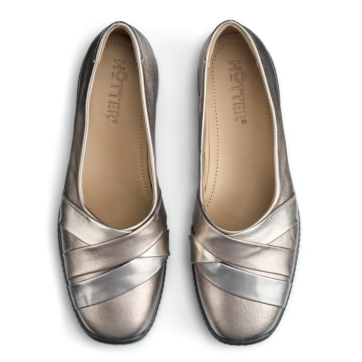 Hotter Evelyn Shoes Metallic Multi