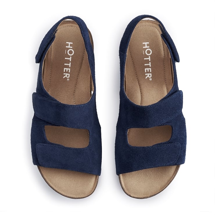 Hotter Explore Sandals Denim Navy
