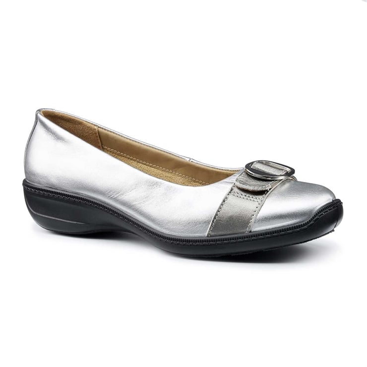 Hotter Grace Shoes Silver / Pewter