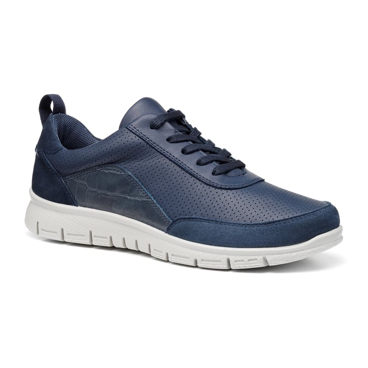 Hotter Gravity II Trainers Navy Croc