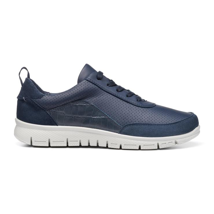 hotter Gravity II Trainers Navy Croc