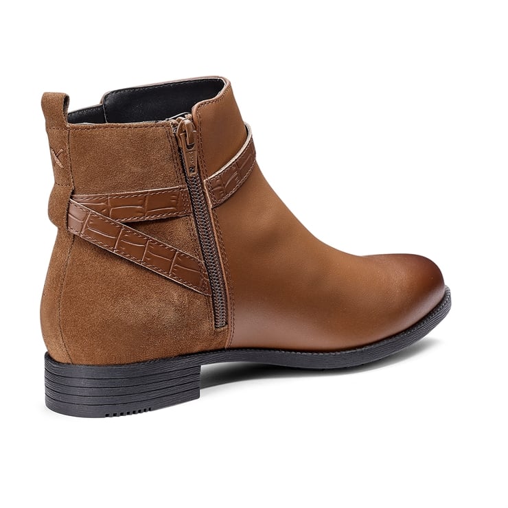 Hotter Haydock Boots Rich Tan / Croc