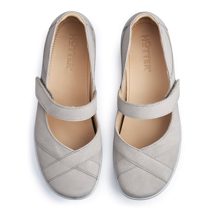 Hotter Hope Shoes Flint Grey