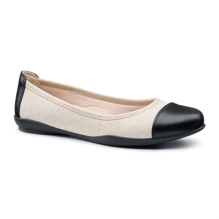 Hotter Ivy Shoes Beige / Black
