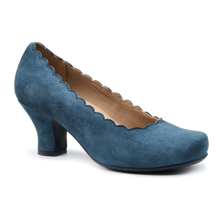 Hotter Jive Heels Aquatic Blue