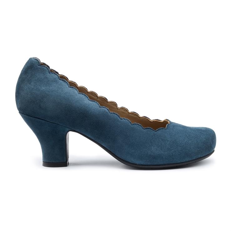 hotter Jive Heels Aquatic Blue