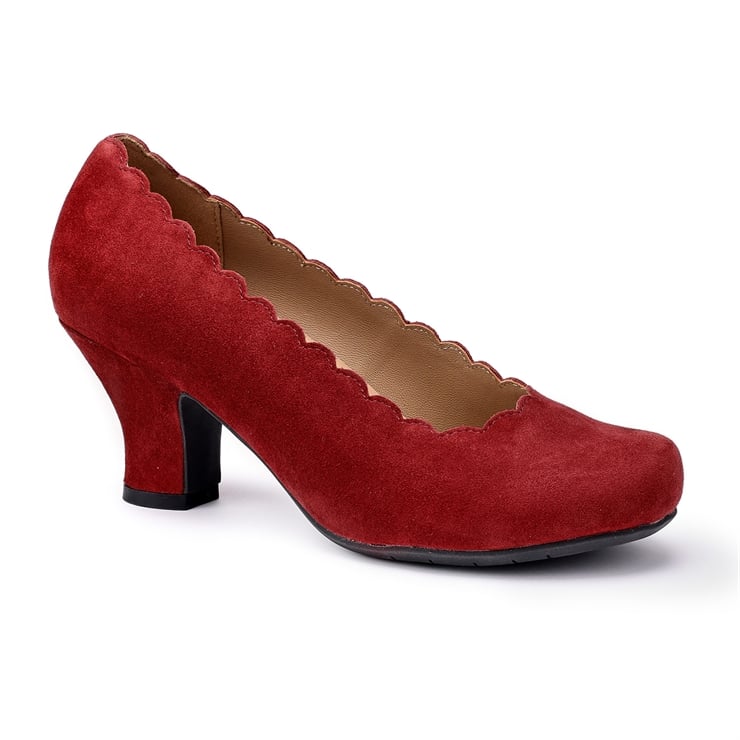 Hotter Jive Heels Red Pear
