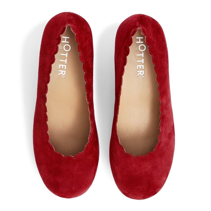 Hotter Jive Heels Red Pear