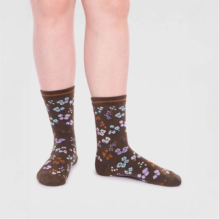 Hotter Laney Cotton Socks Brown