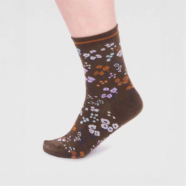 hotter Laney Cotton Socks Brown