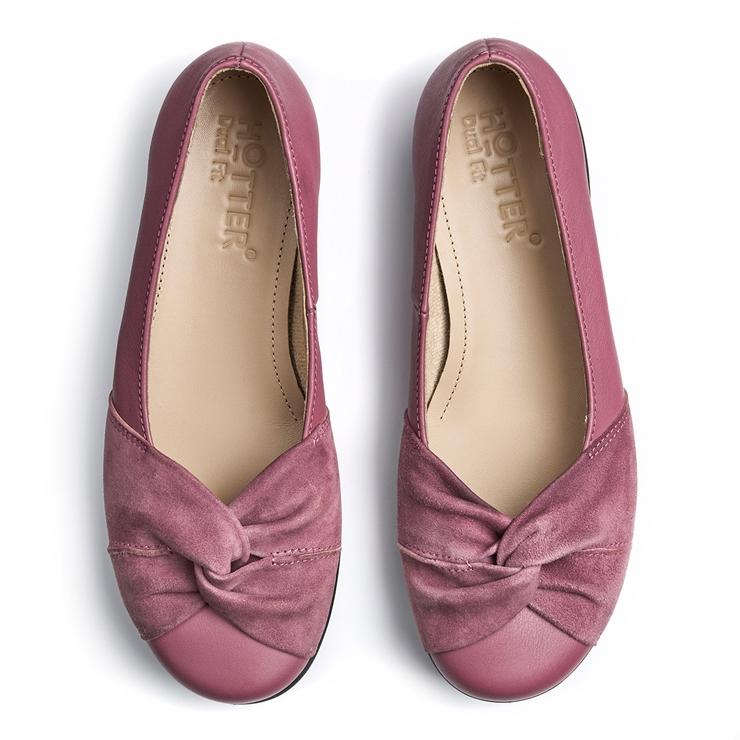 Hotter Lark Shoes Dark Rose