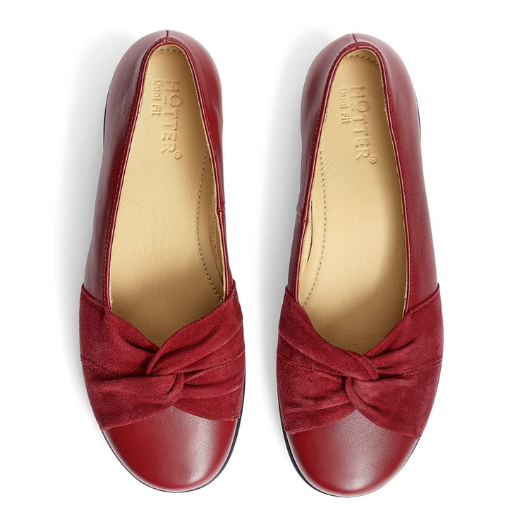Hotter Lark Shoes Red Pear