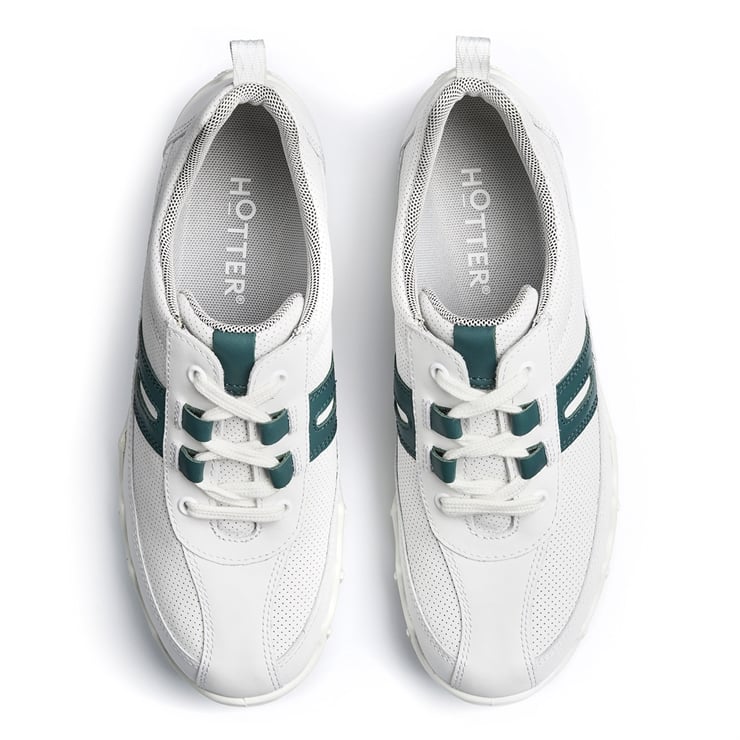 Hotter Leanne II Trainers White / Teal