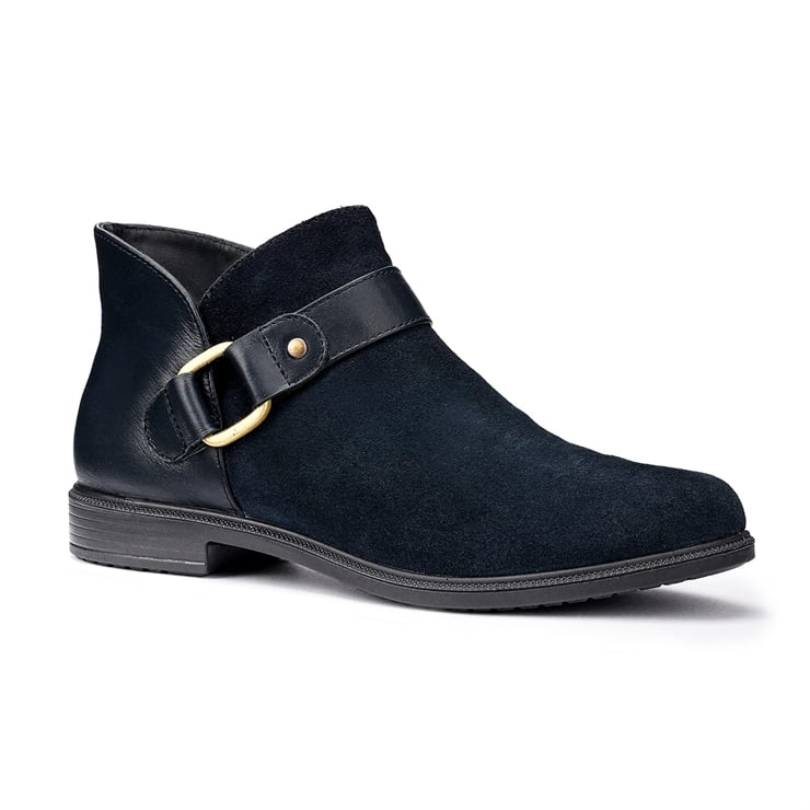 Hotter Linton Boots Navy