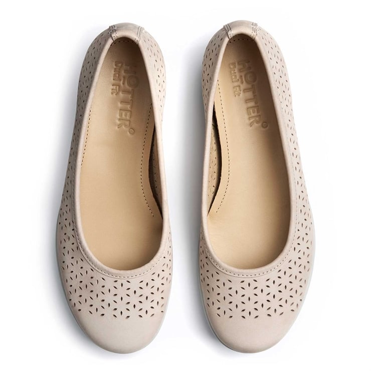 Hotter Livvy II Shoes Pale Grey