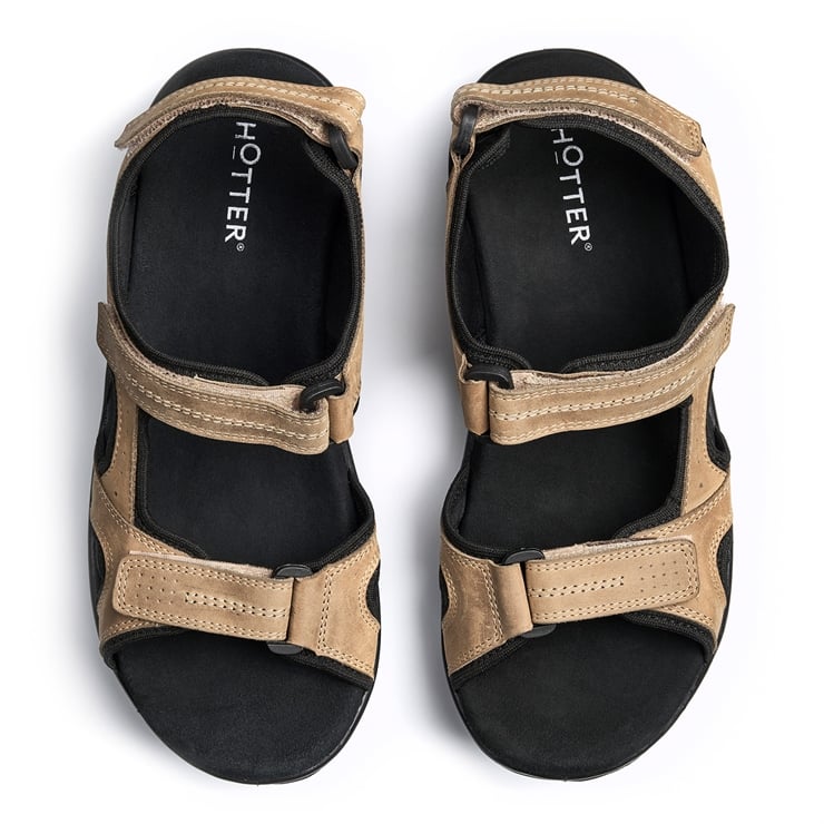 Hotter Lorenzo Sandals Taupe