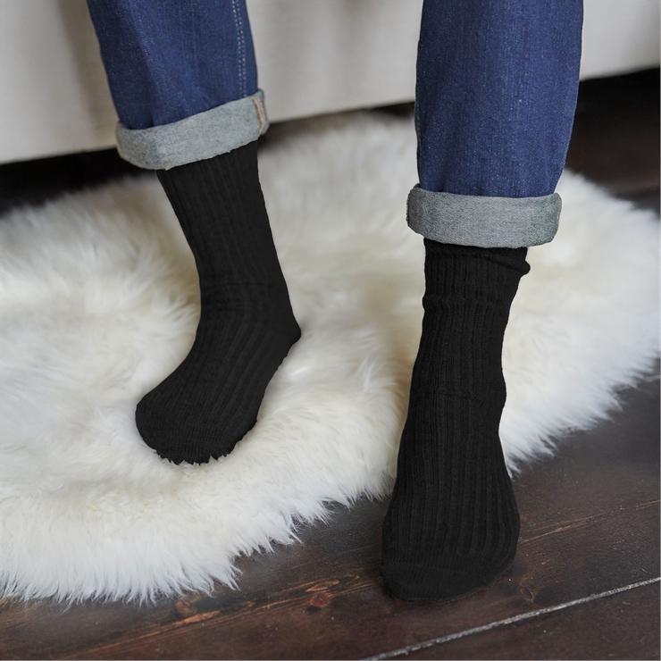 hotter Men's Cashmere & Merino Socks Black