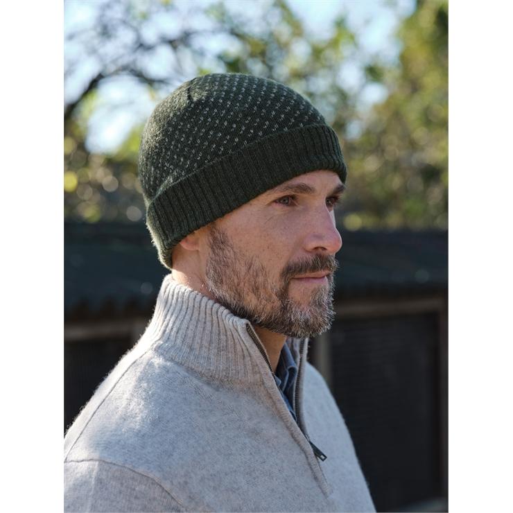 hotter Men's Stitch & Stripe Hat Charcoal Green