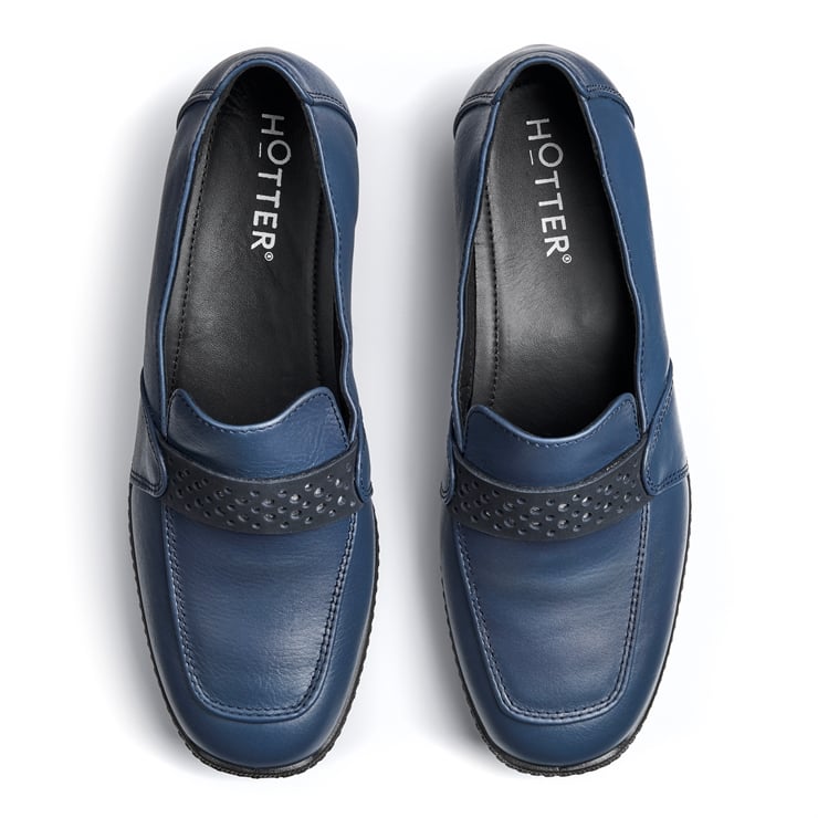 Hotter Mya II Shoes Dark Denim