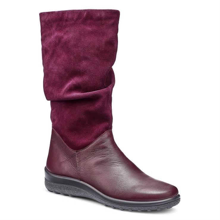 Hotter Mystery Boots Dark Cherry