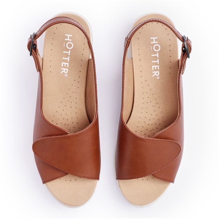 Hotter Olivia Sandals Rich Tan