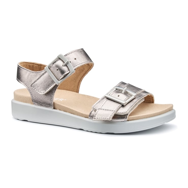 Hotter Palma Sandals Pewter