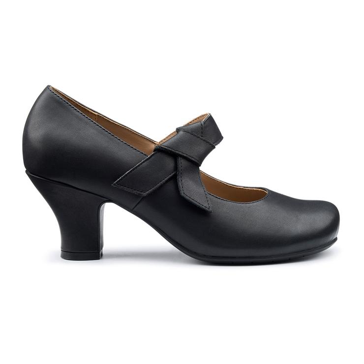 hotter Paso Heels Black