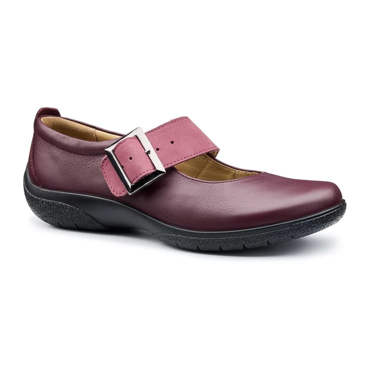 Hotter Penny Shoes Maroon