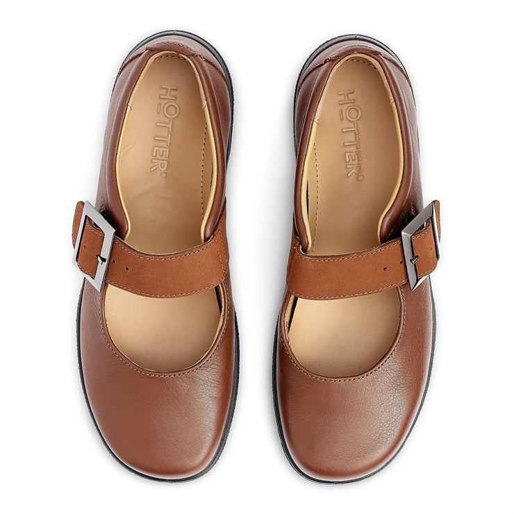 Hotter Penny Shoes Rich Tan