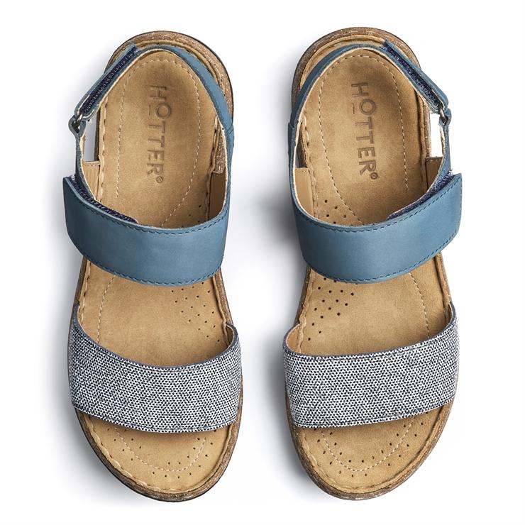 Hotter Petra Sandals Aquatic Blue Multi