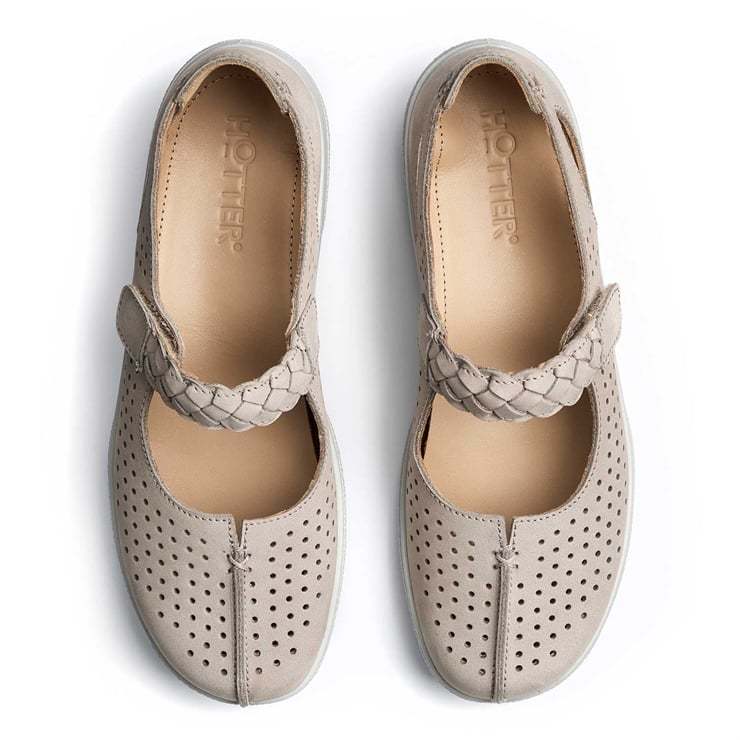 Hotter Quake II Shoes Pale Grey