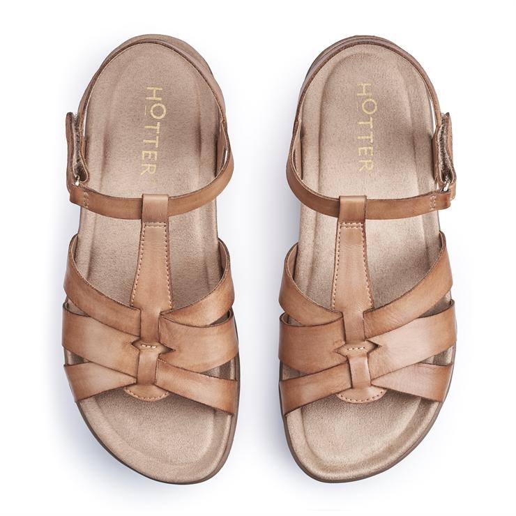 Hotter Rainer Sandals Rich Tan