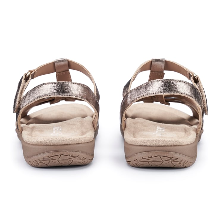 Hotter Rainer Sandals Rose Gold