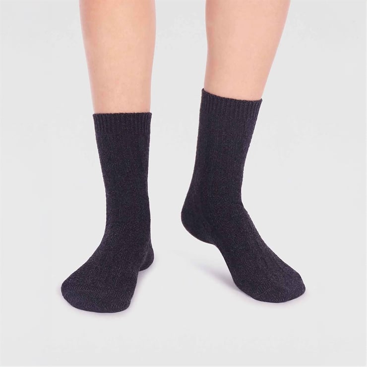 Hotter Rebekah Cotton Socks Grey