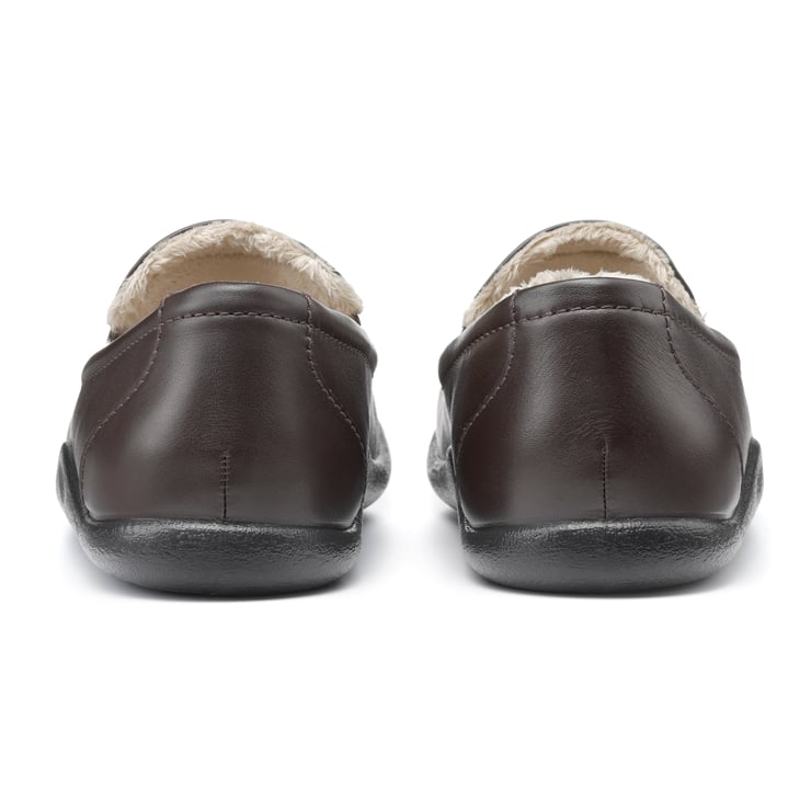 Hotter Relax Slippers Dark Brown