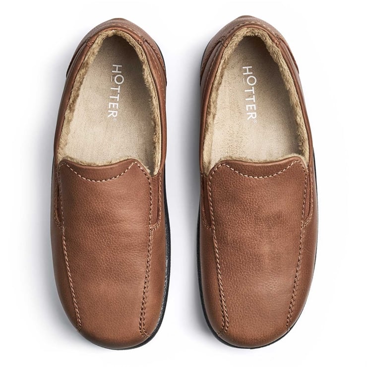 Hotter Relax Slippers Tan