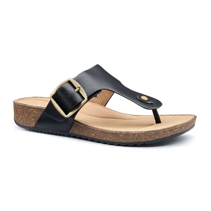 Hotter Resort Sandals Black