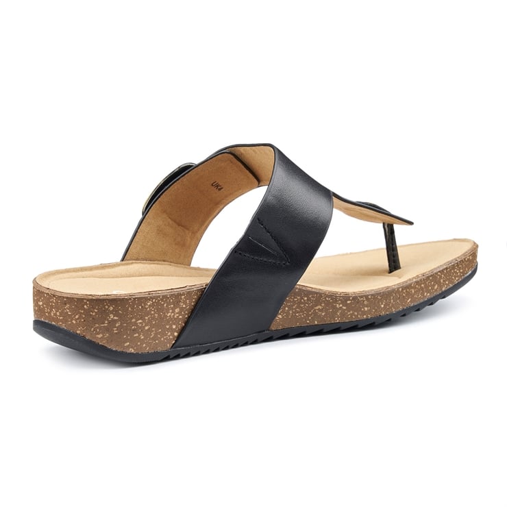 Hotter Resort Sandals Black