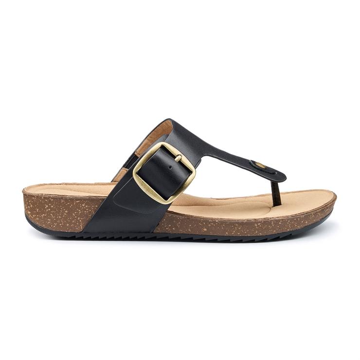 hotter Resort Sandals Black