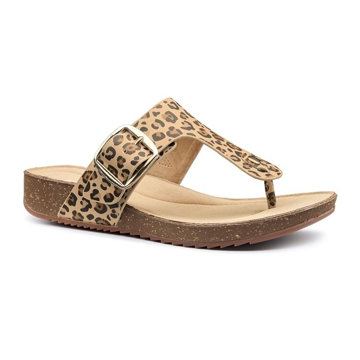 Hotter Resort Sandals Leopard