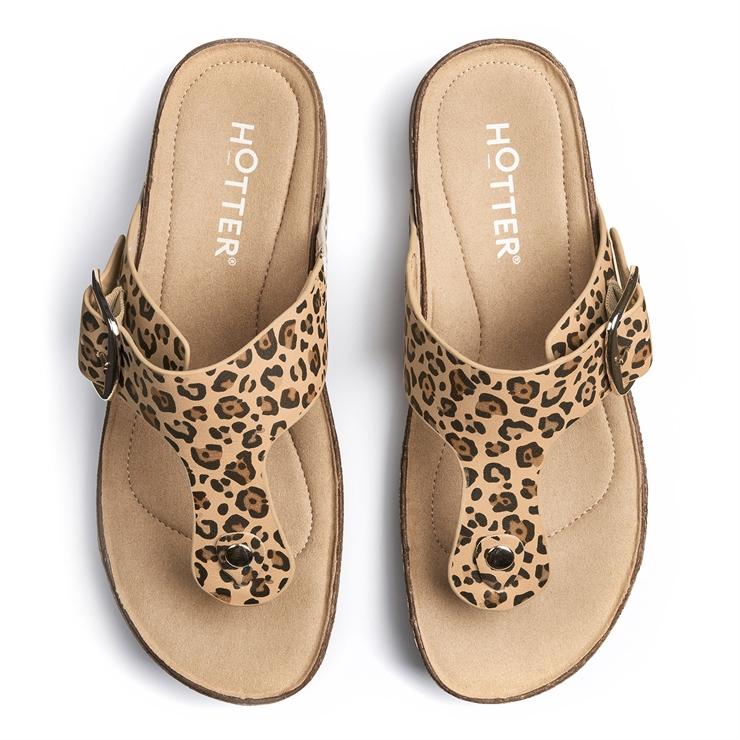 Hotter Resort Sandals Leopard