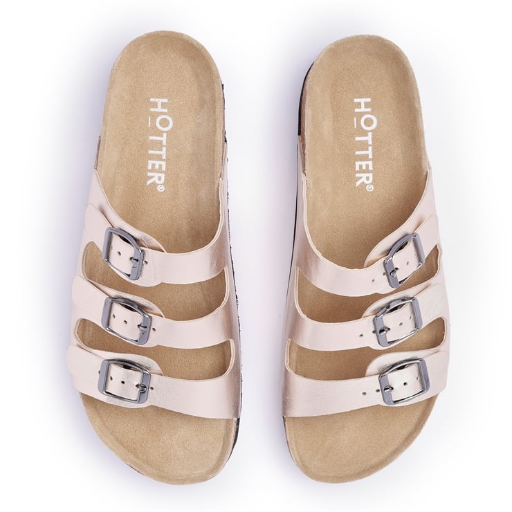 Hotter Reva Sandals Platinum